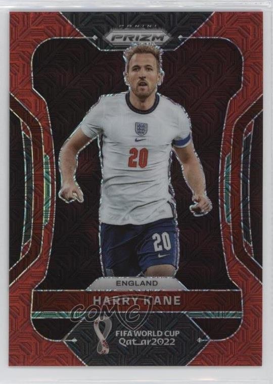 2022 Panini Prizm World Cup Qatar Red Mojo Prizm 75/99 Harry Kane #86 0q0b