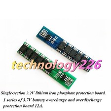 10PCS Single-section 3.2V lithium iron phosphate protection board 3.7V 12A TT