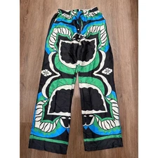 MICAS Patterned Lounge Pants Women's Medium Elastic Waist Drawstring Casual