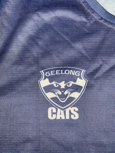 AFL Barwon Geelong Cats Loco Sportswear Navy Training Shirt Mens Size S - Bild 4 von 11