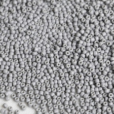 Size 8/0 Crafts Glass Seed Beads 3mm Gray Beads for Jewelry Making Total About