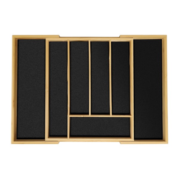Besteckkasten Besteckschublade Schubladeneinsatz Besteckorganizer 5 FäCher-image