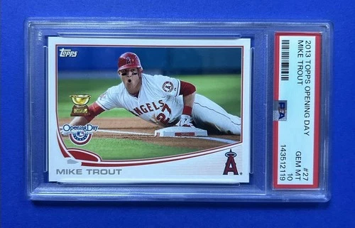2013 Topps Opening Day Mike Trout #27 PSA 10 GEM MT
