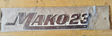 New  Mako  23  Boat Emblem  Badges  Brown/White