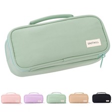 Large Capacity Pencil Case Pen Pouch Organizer Canvas Pencil Bag with Handle ...