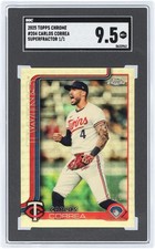 Carlos Correa Minnesota Twins 2025 Topps Chrome Superfractor #1/1 SGC 9.5 Card