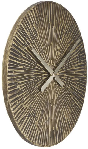 Orologio da parete Mauro Ferretti Opis Ø50x3,5 cm bronzato - Foto 2 di 8