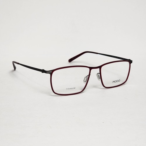Gafas ovaladas de titanio ultraligeras para hombre MODO 4414 en borgoña/metal | 55 mm - Imagen 3 de 12