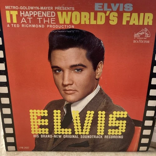 Vintage 1963 Elvis Presley "It Happened At The Worlds Fair" Vinyl LP Soundtrack