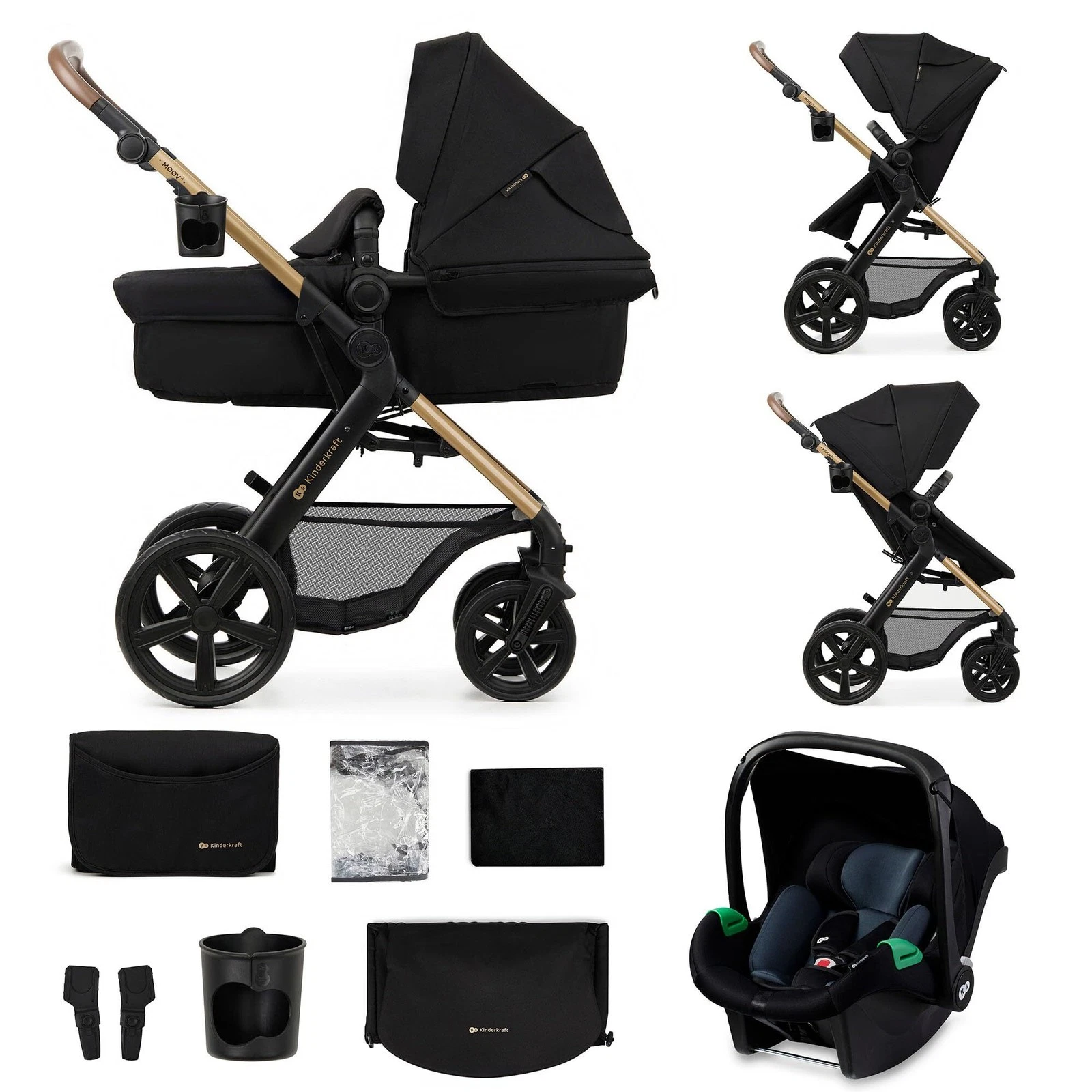 Stroller 3 en 1 Kinderkraft Moov2 De... - - V2226894