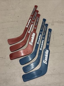 Franklin NHL Shot Zone Mini Knee Hockey Sticks Set Includes Goalie Lot Of 6