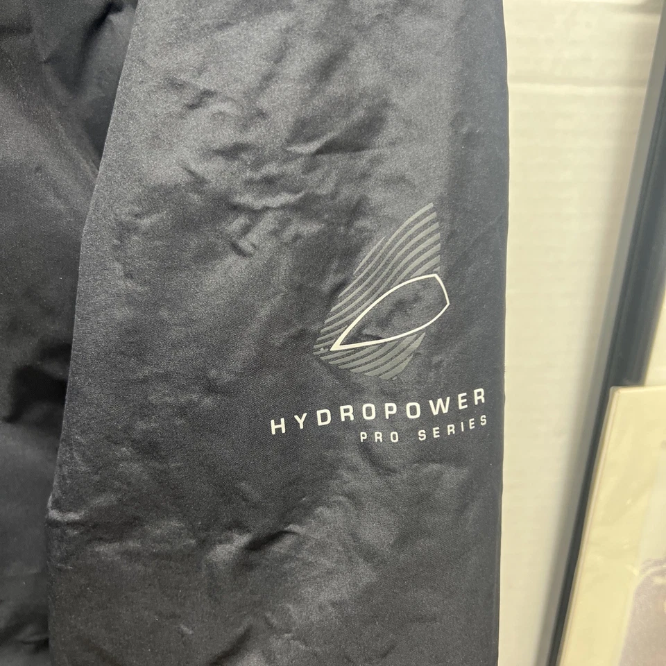 大号 Helly Hansen 男式 Crew Midlayer 帆船夹克二手全拉链黑色。 — 第 3/4 张图片