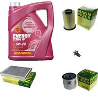 Mann Inspektionspaket 5L Mannol Energy 5W-20 FüR Ford Kuga II 1.5 Ecoboost