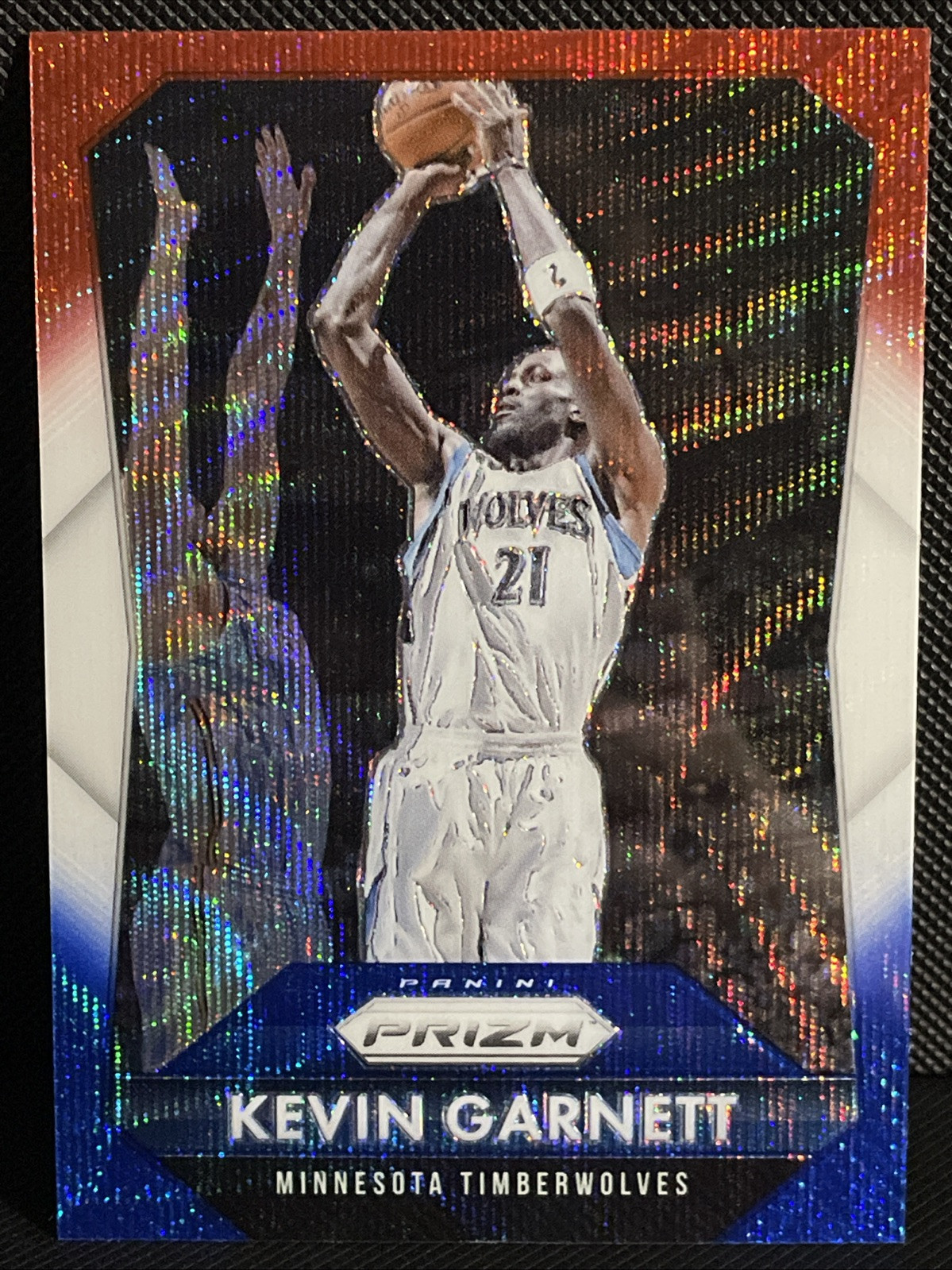 Kevin Garnett 2015-16 Panini Prizm Red White Blue Basketball Card