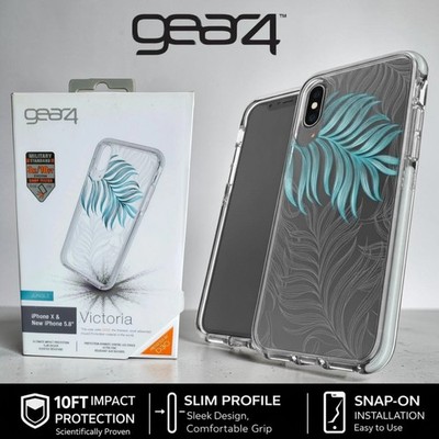 GEAR4 (iPhone X/XS) Victoria Hülle, 10 Fuß D30 geschützt, stoßfest, robuste Abdeckung