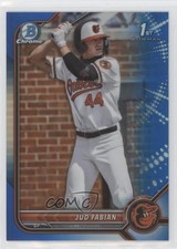 2022 Bowman Draft Chrome Blue Refractor 97/150 Jud Fabian #BDC-114 7m3