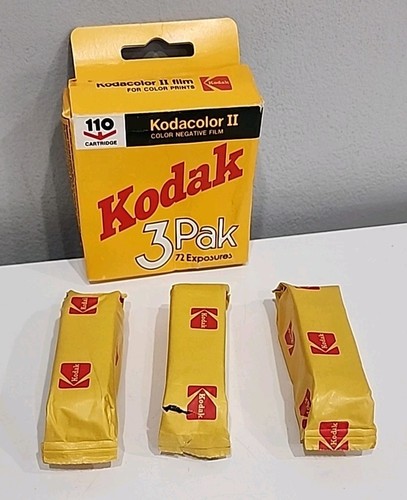 3 Pak Kodak Kodacolor II Color Print Film 24 Exposures 110 Cartridge (C110-24) - Picture 6 of 8