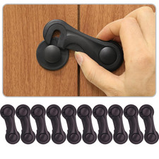 Cabinet Locks Baby Proofing, Childproof Cabinet Locks 10 Pack with Adhesive for