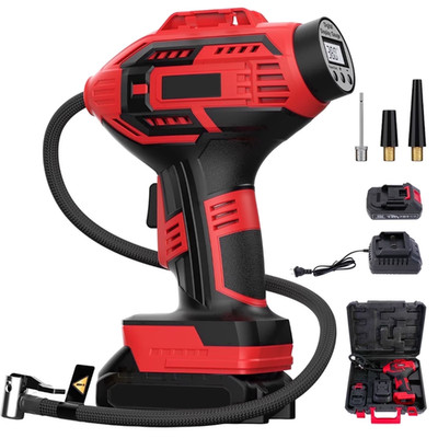 Cordless Tire Inflator, Handheld Air Compressor W/Digital Pressure Gauge, 150 Ps