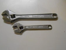 Adjustable 12" Crescent wrench USA & Adjustable 8" Sears # 30871 wrench BF Japan