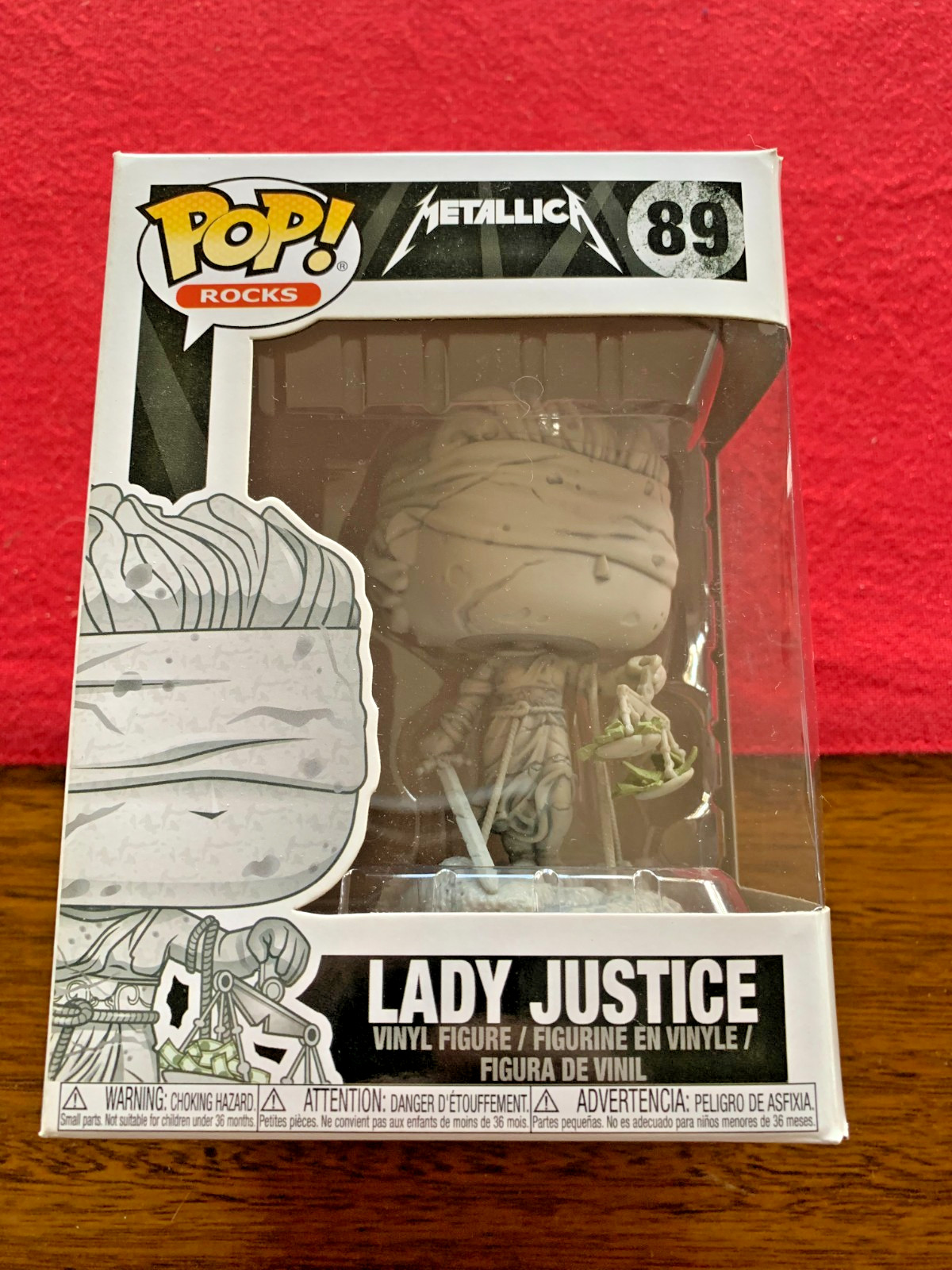 New Metallica Collectible 2018 Funko Pop Rocks Lady Justice Figure #89