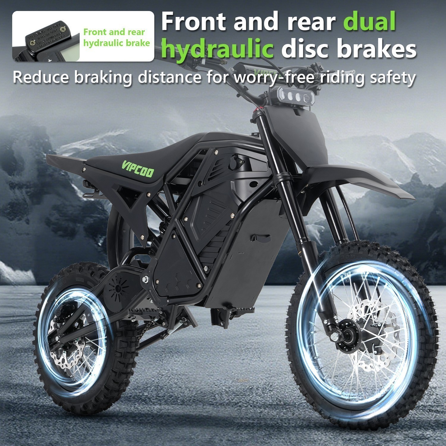 Electric Bike for Adults Motor 3500W 48V 40 MPH 14 in Off-road E-Mountain eBikes