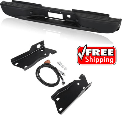 BriSunshine Steel Rear Step Bumper Assembly GM1103141 For 2001-06 GMC Chevy