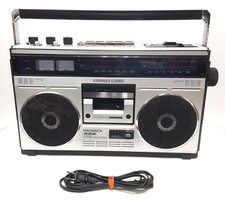 RARE 696 Magnavox SEE VIDEO Boombox 1980s VINTAGE Stereo Radio Cassette Recorder