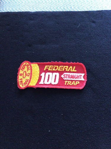 Vintage Federal 100 Straight Trapshooting Patch. Never Worn