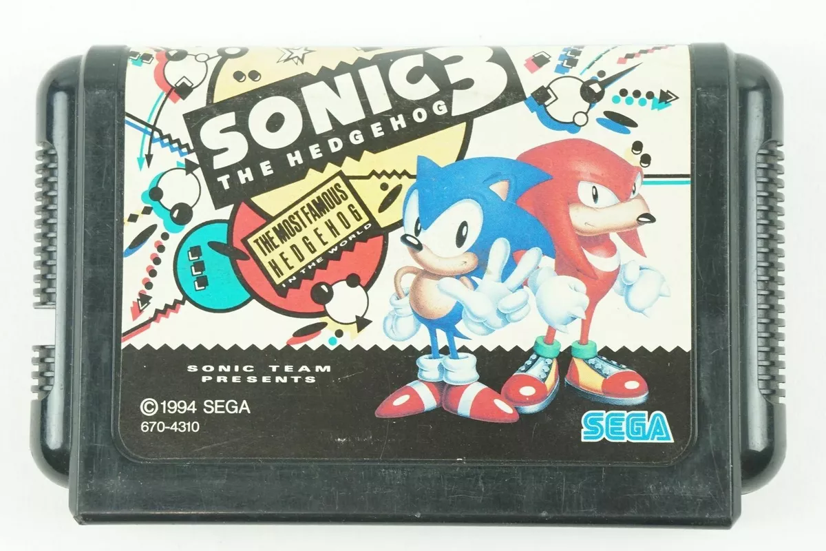 Sonic The Hedgehog 3 Genesis Sega Megadrive with Manual Japanese