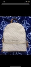 Michael Kors 30S5GEZB1L Rhea Zip Leather Backpack, Medium - Black
