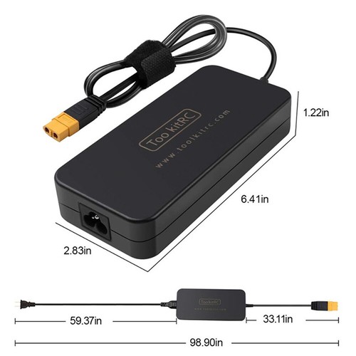 ToolKitRC ADP200 200W 9.3A Power Supply with XT60 Output Adapter RC Charger ACUS - Picture 3 of 12
