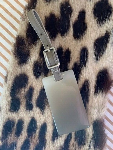 Rare Tumi Leather and Marble look Purse Charm Luggage Tag - Picture 8 of 8