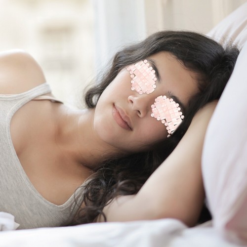 2 Pezzi Maschera Occhi per Occhi Giada Cerotto Occhi Massaggiante Cura Casa - Foto 9 di 12