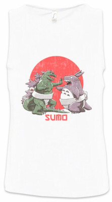 Sumo Monsters Herren Tank Top Geek Nerd Sumo Ringer Wrestler Gojira Nippon