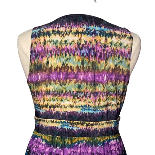 NY Collection Women Dress Maxi Sleeveless Embellished V Neck Multicolor XL - Picture 5 of 7