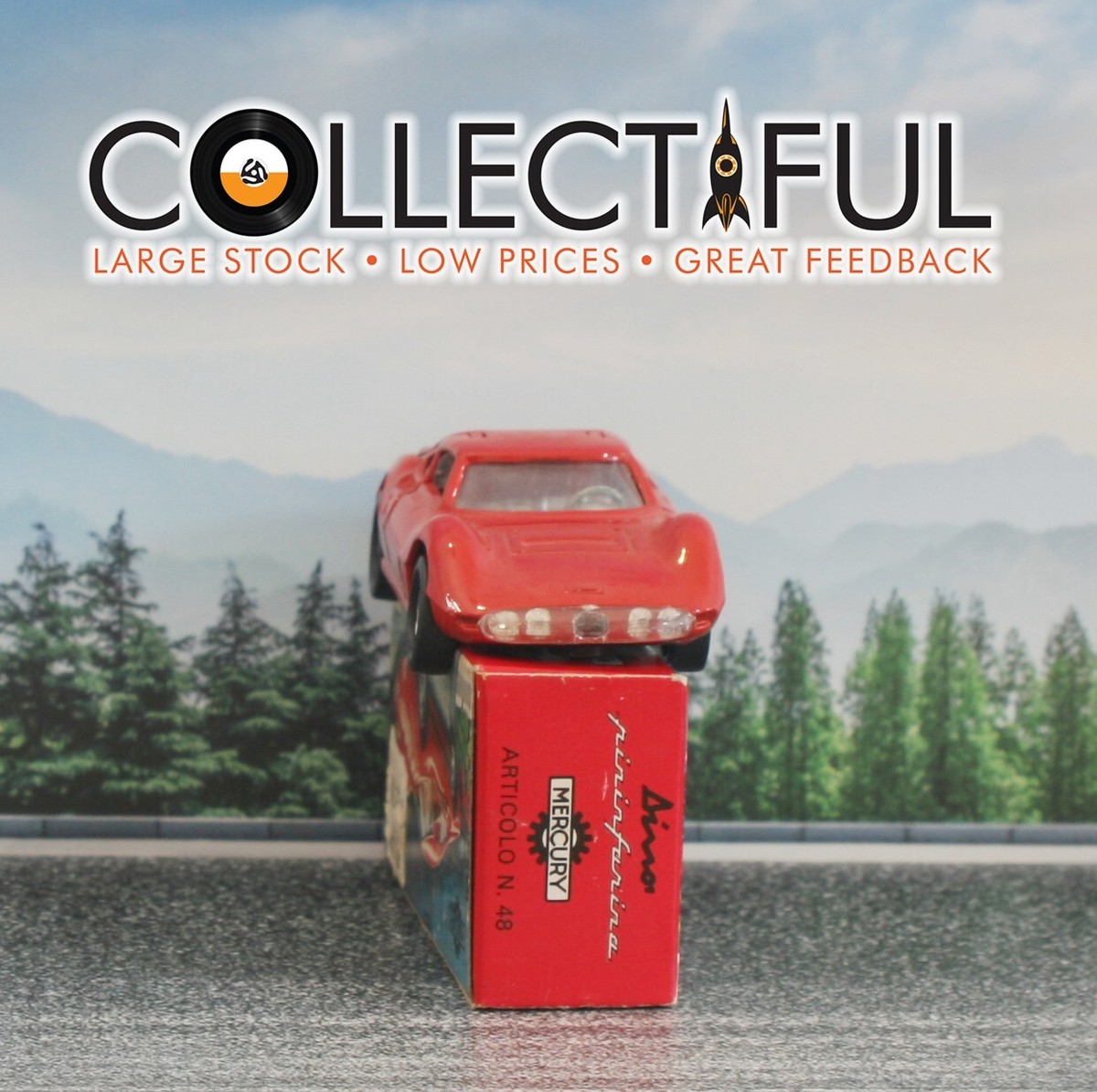 MERCURY - #48 FERRARI DINO PININFARINA - RED - DIECAST - IN