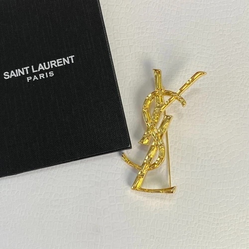 Y.ves Saint Laurent Brooch Classic Gold Brooch Versatile Temperament Gifts Hot - Picture 4 of 14