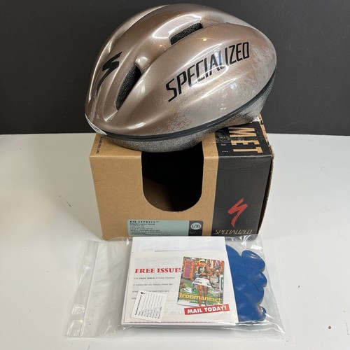 NOS Specialized Air Express Cycling Helmet Size L/XL Mocha Brown Vintage 1999