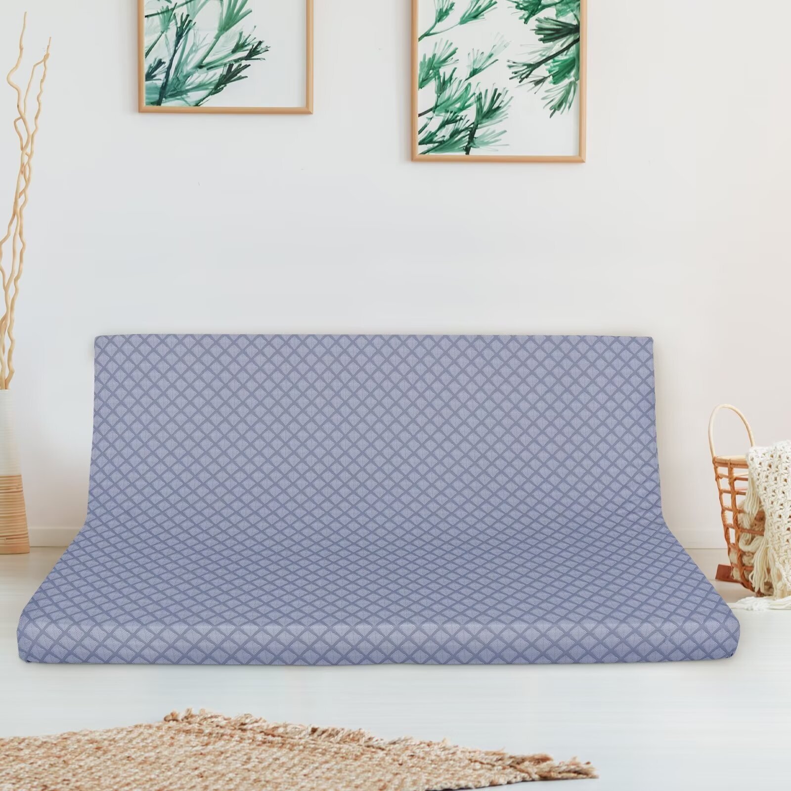 H&ZT Memory Foam Full Size Futon Mattress 75x54x5" & Removable Cover Washable