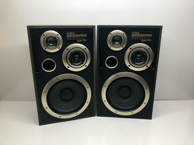 aiwa twin duct 3 way bass reflex speaker system