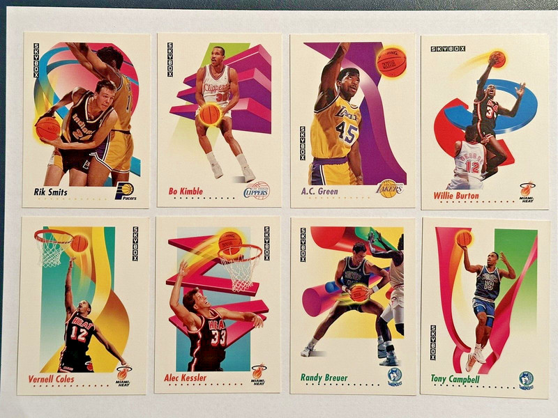 1991 - 1992 SKYBOX - Lot of 8 Cards (#118, 126, 136, 144, 145, 149, 166, 168)