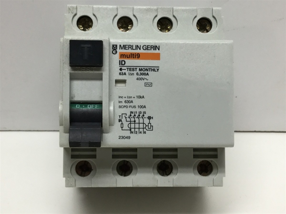 Merlin Gerin 23049 Multi9 Instantaneous Circuit Breaker, 4 Merlin Gerin 23049 Multi9 Instantaneous Circuit Breaker, 4