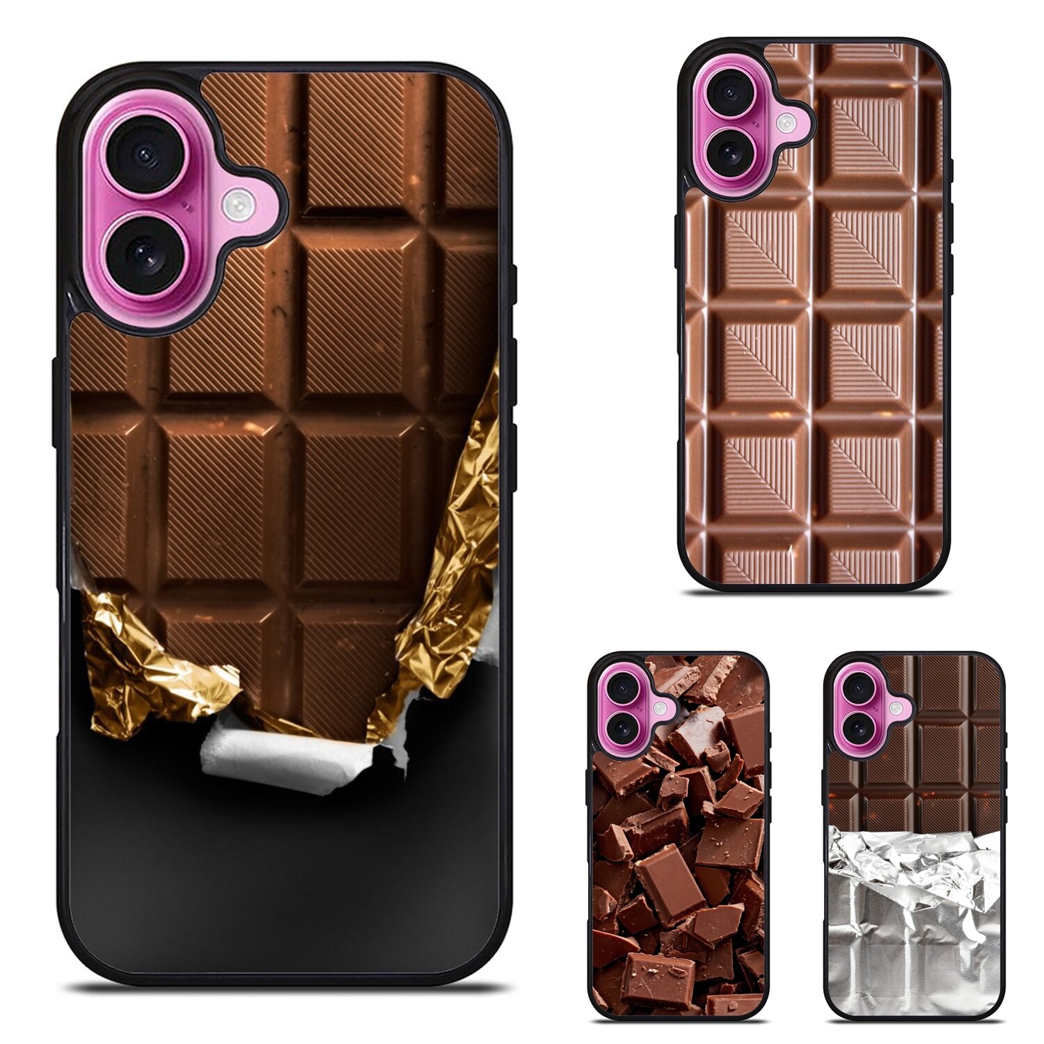 Anti scratch Cover For Samsung S21 S22 S23 S24 FE Ultra texture Chocolate Bar