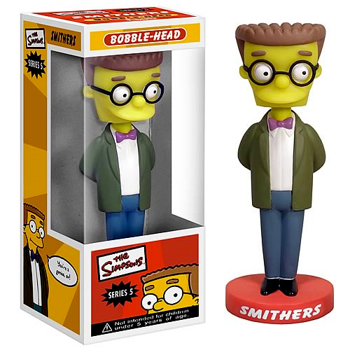 FUNKO POP SMITHERS THE SIMPSONS WACKY WOBBLER BOBBLE HEAD *2009
