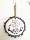 Wooden Wall Home Decoration Handmade New “This Is Our Crazy Beautiful Life” — photo 5