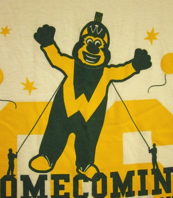 WAYNE STATE UNIVERSITY med T shirt mascot WSU Warriors 2014