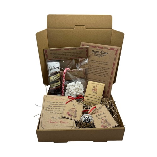 Personalisierte Heiligabend Box gefüllt Santa's Magic Key Rentier Essen Schneemann So - Bild 1 von 7