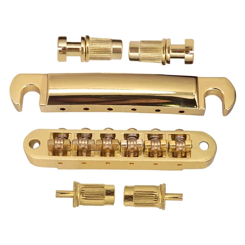 Adjustable Roller Saddle Tune-O-Matic Bridge Tailpiece Compatible For LP SG