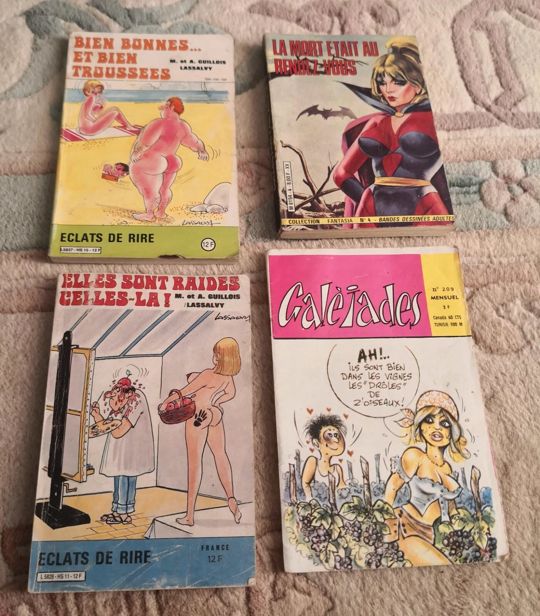 Lot de 4 albums de Bd poche pour adulte, érotique ou blagues Anciens ou  vintage | eBay